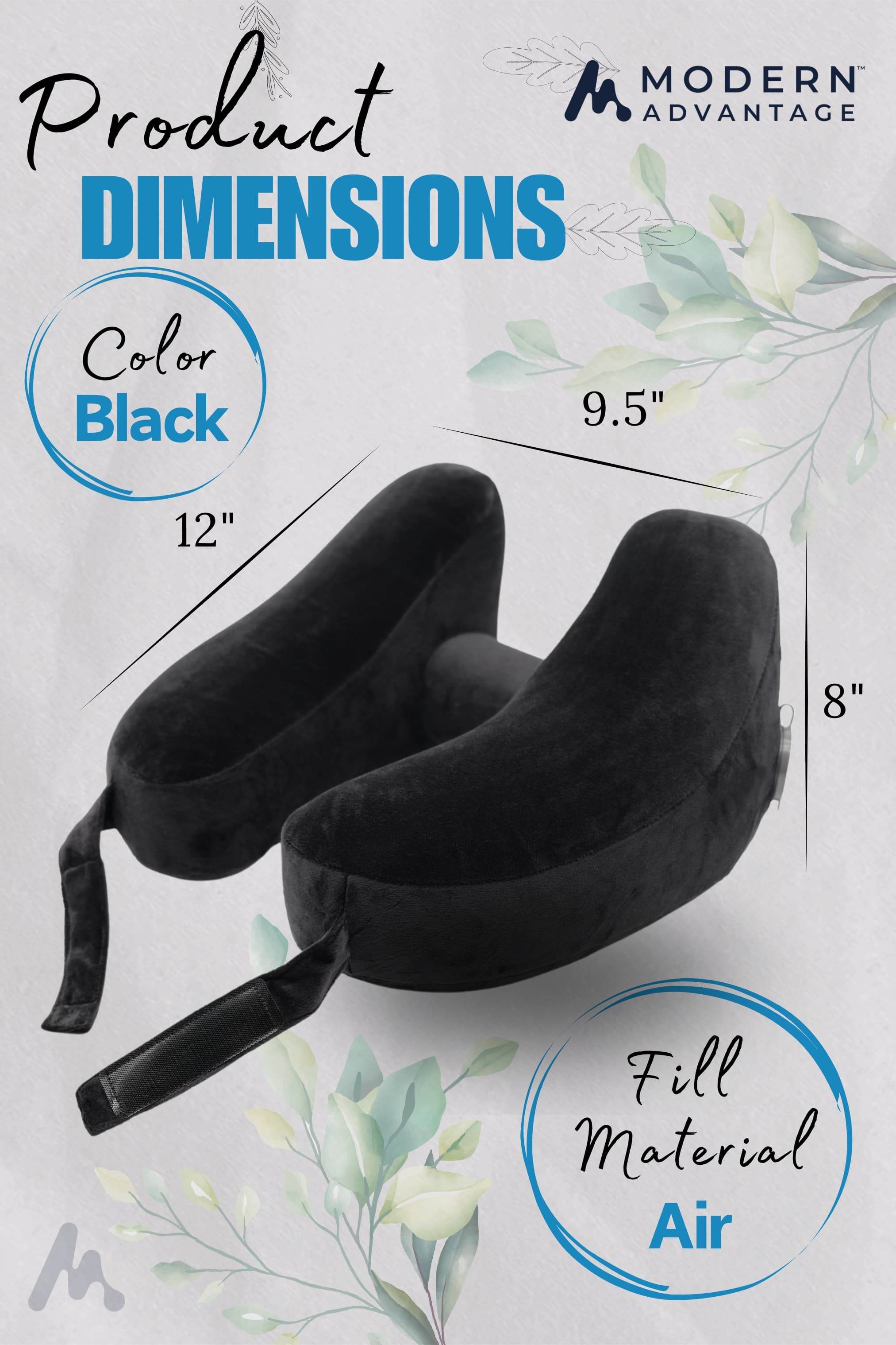 Inflatable Travel Neck Pillow Comfortable Support for Travel & Relaxation - Modern Advantage