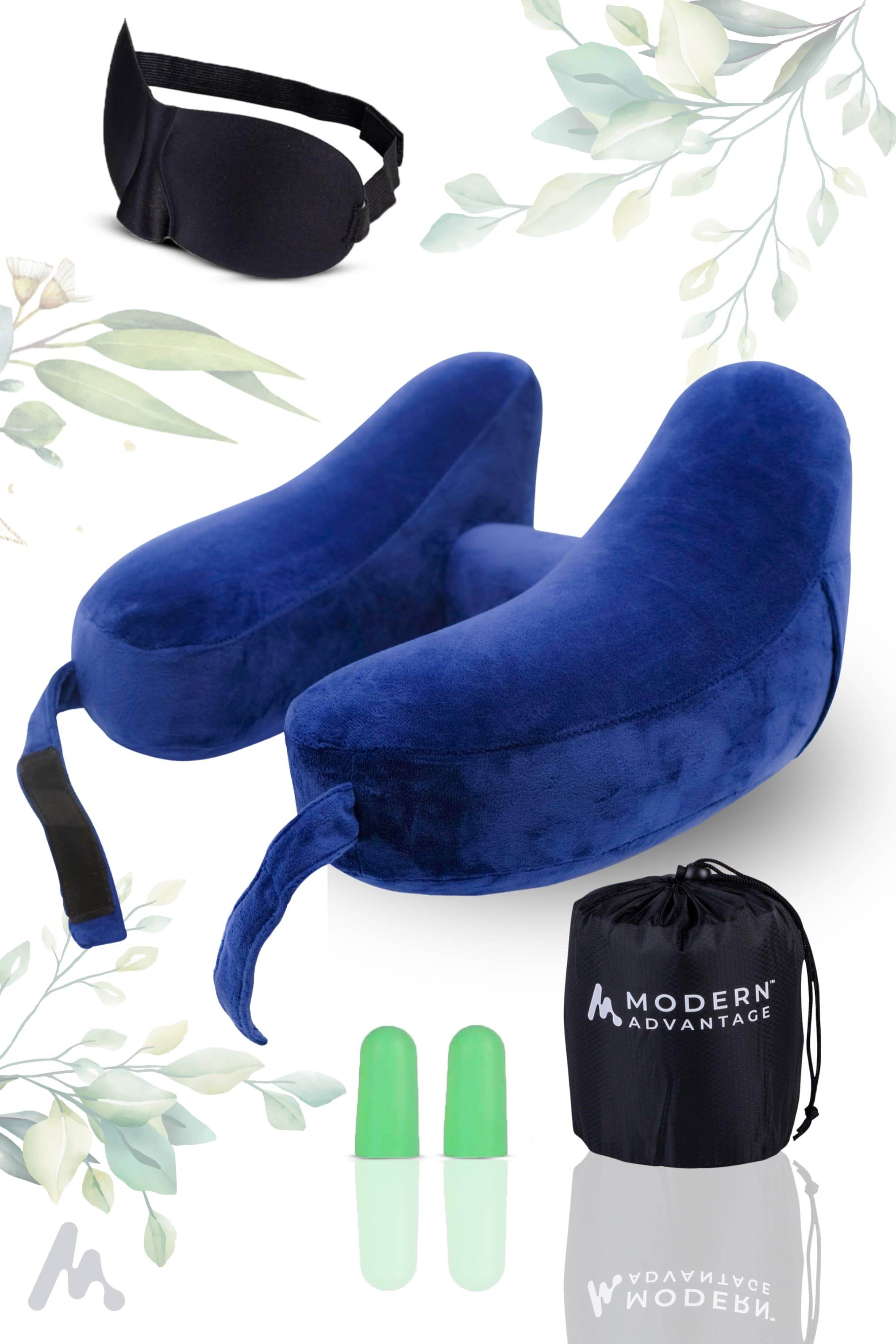 Inflatable Travel Neck Pillow Comfortable Support for Travel & Relaxation - Modern Advantage