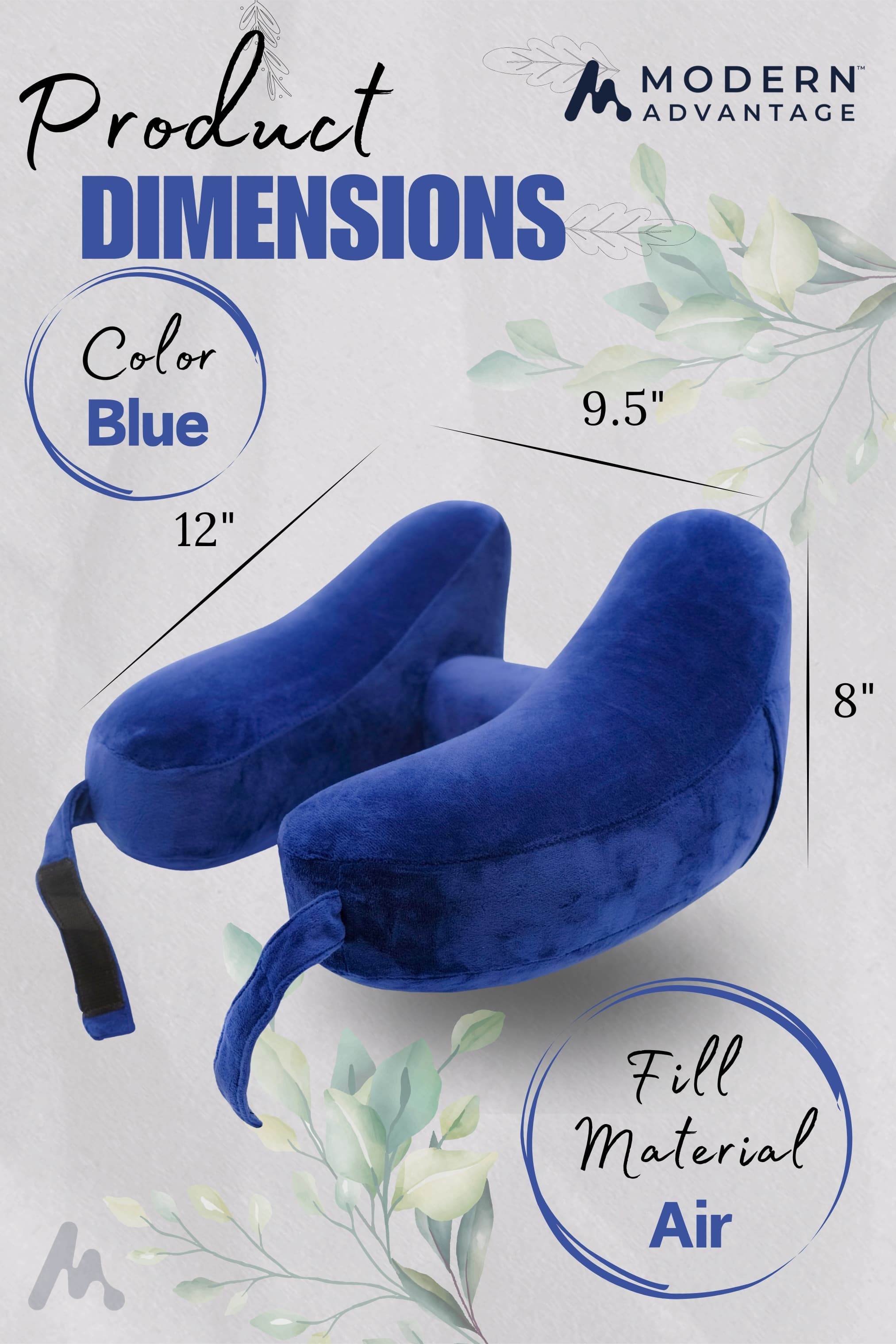 Inflatable Travel Neck Pillow Comfortable Support for Travel & Relaxation - Modern Advantage