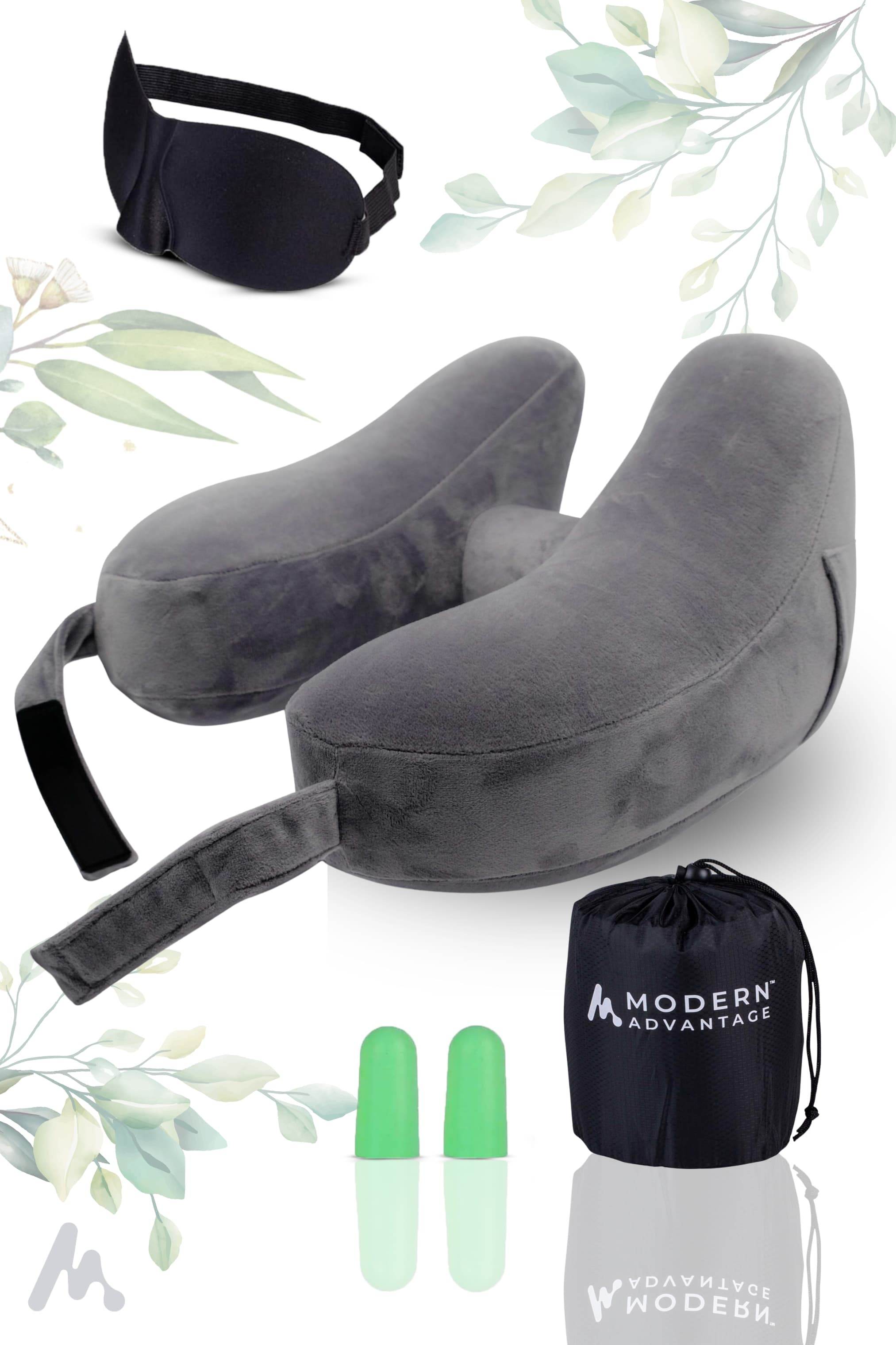 Inflatable Travel Neck Pillow Comfortable Support for Travel & Relaxation - Modern Advantage
