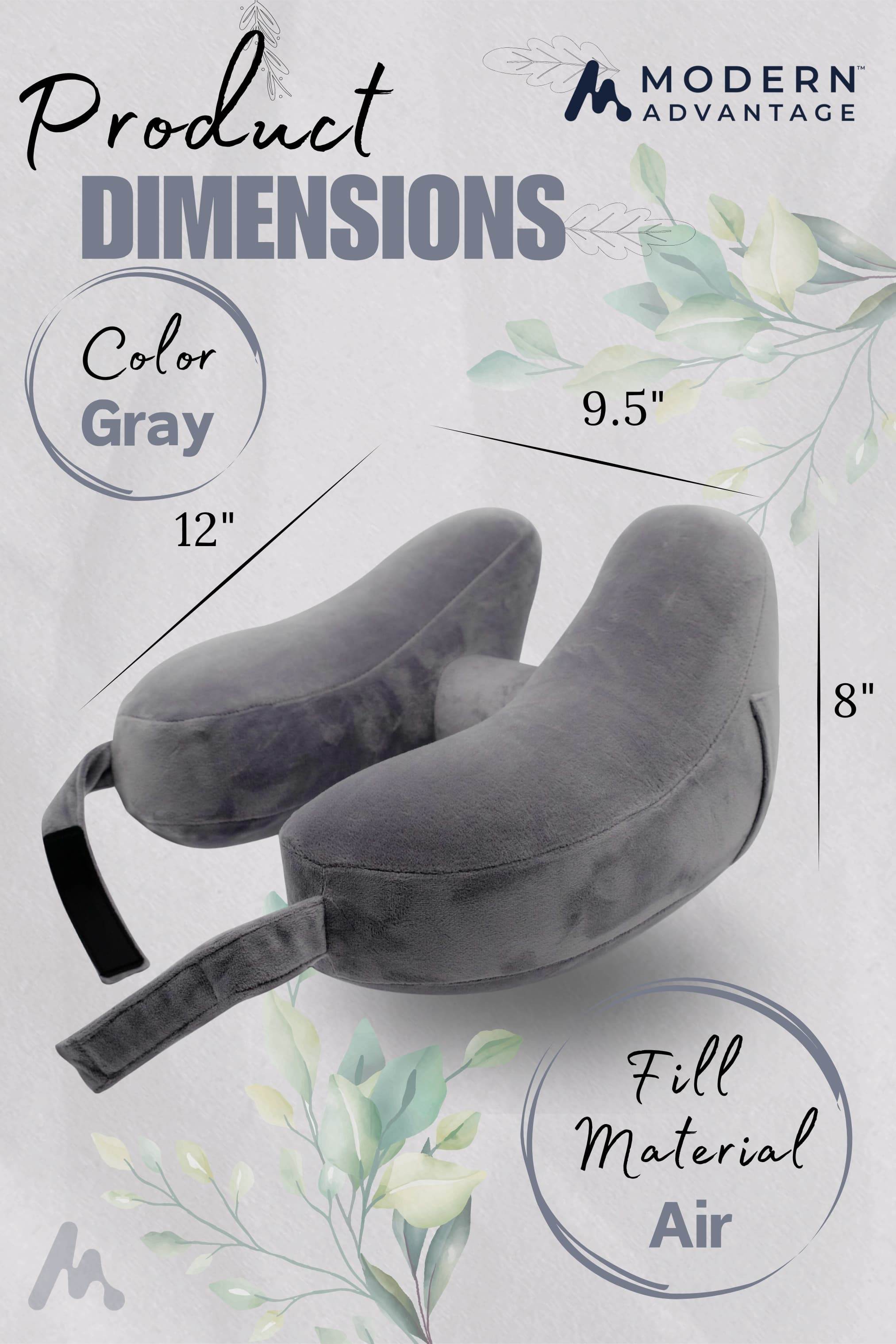 Inflatable Travel Neck Pillow Comfortable Support for Travel & Relaxation - Modern Advantage