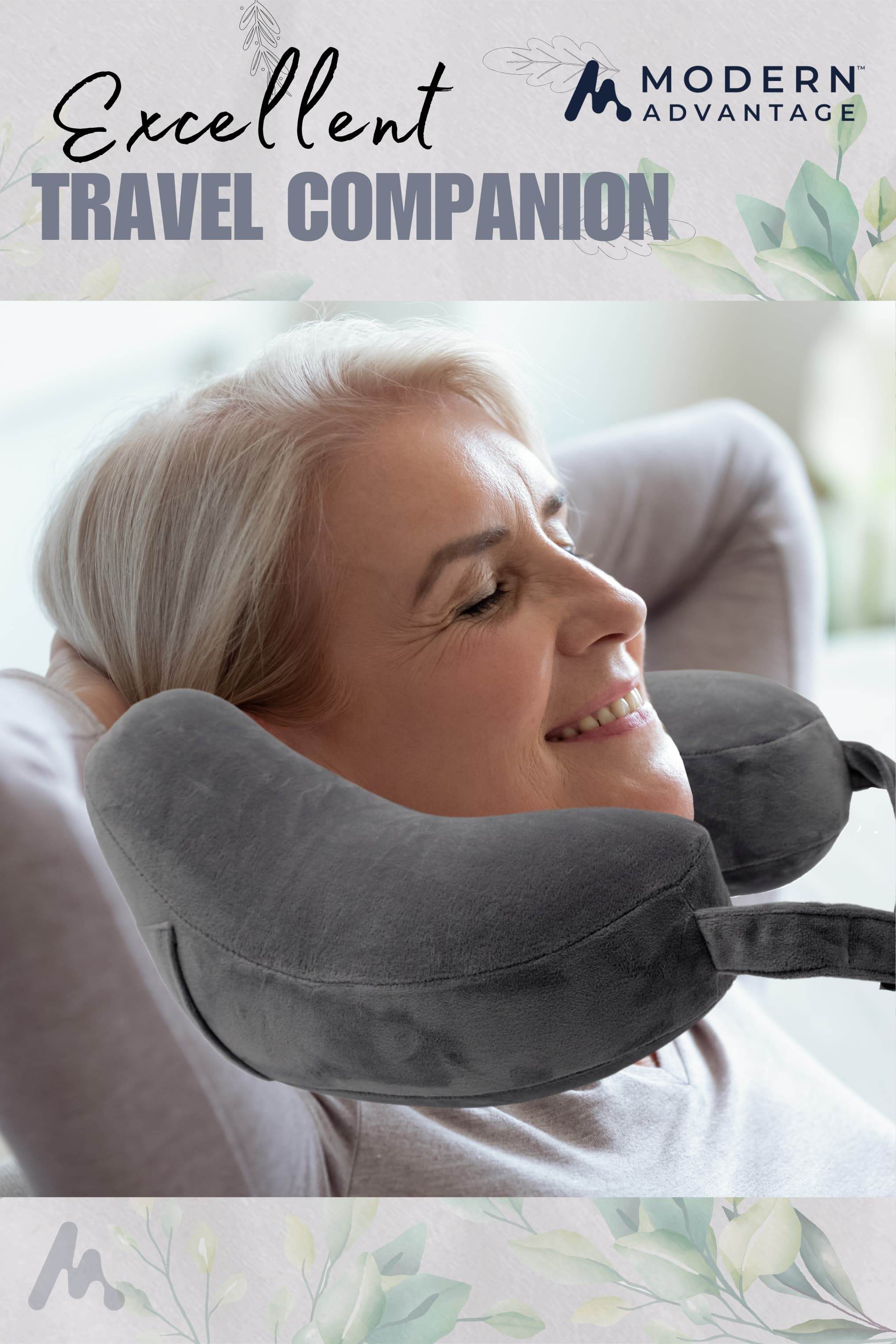 Inflatable Travel Neck Pillow Comfortable Support for Travel & Relaxation - Modern Advantage