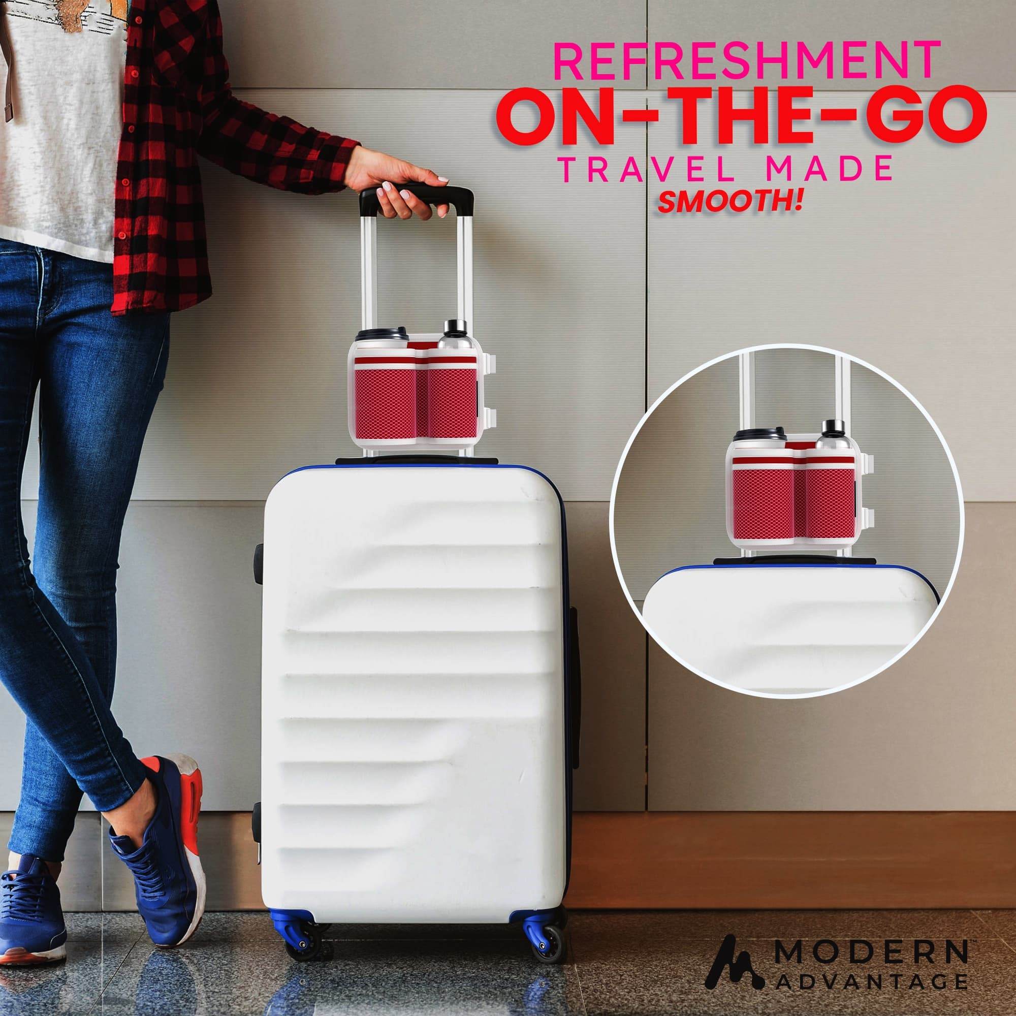 Luggage Cup Holder for Suitcases and Bags - Modern Advantage