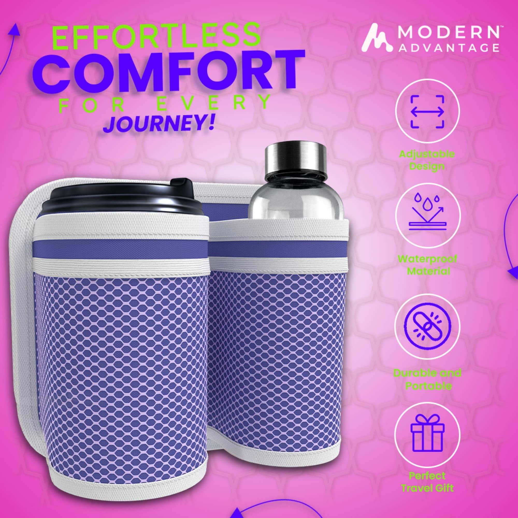Luggage Cup Holder for Suitcases and Bags - Modern Advantage