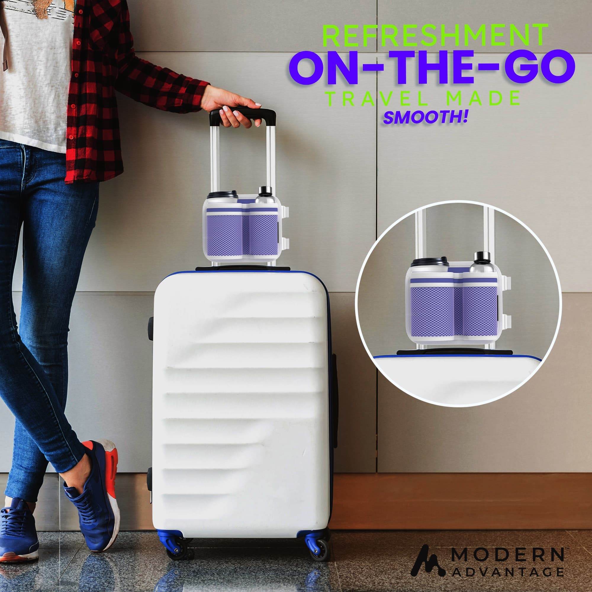 Luggage Cup Holder for Suitcases and Bags - Modern Advantage