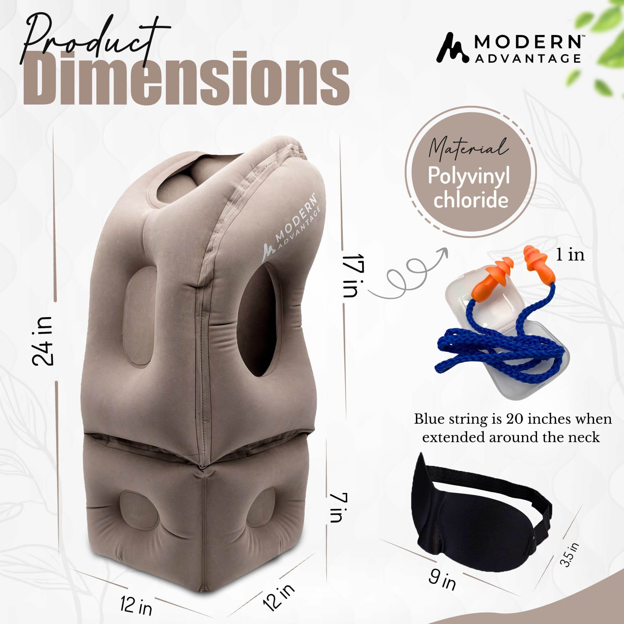 Inflatable Travel Pillow 2.0 – Ultimate Neck Support & Comfort on the Go - Modern Advantage