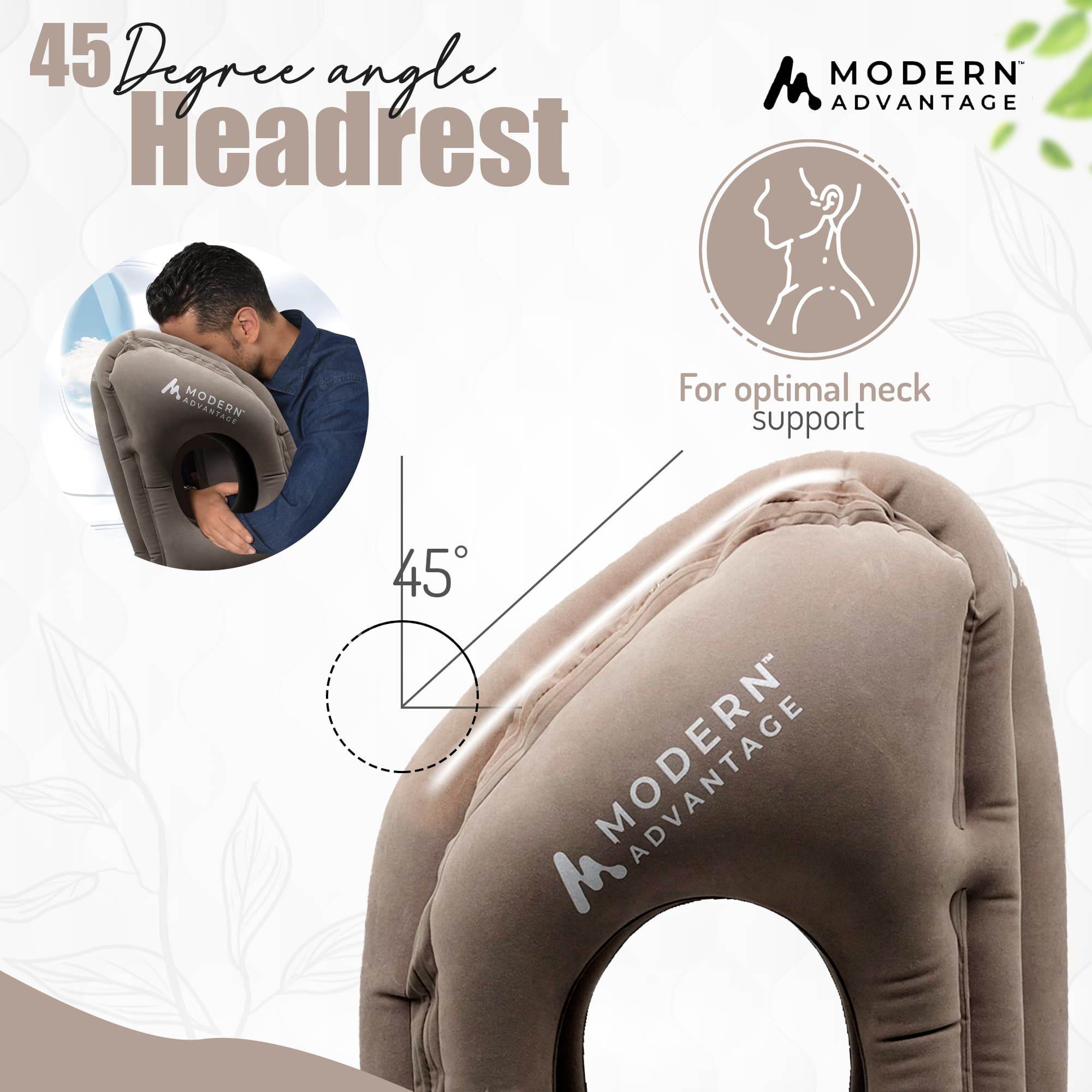Inflatable Travel Pillow 2.0 – Ultimate Neck Support & Comfort on the Go - Modern Advantage