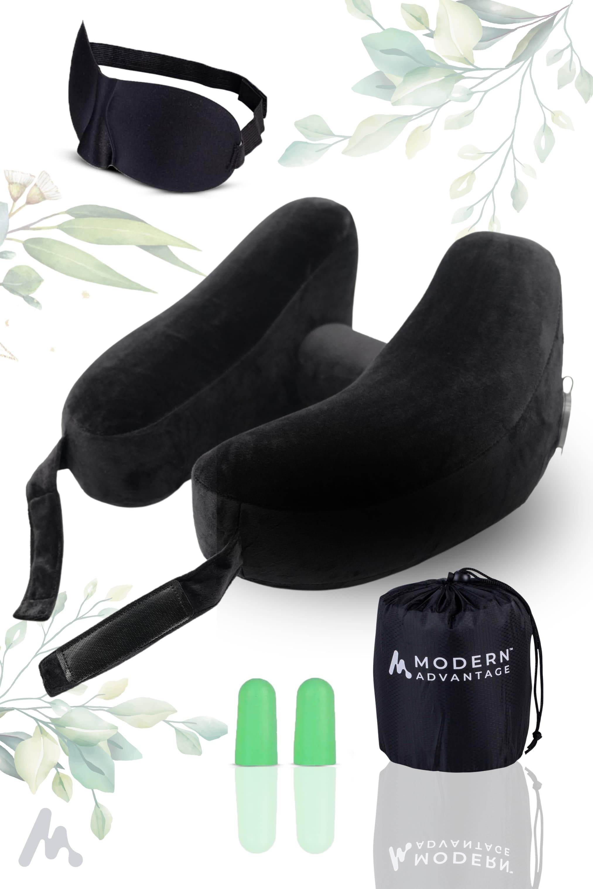 Inflatable Travel Neck Pillow Comfortable Support for Travel & Relaxation - Modern Advantage