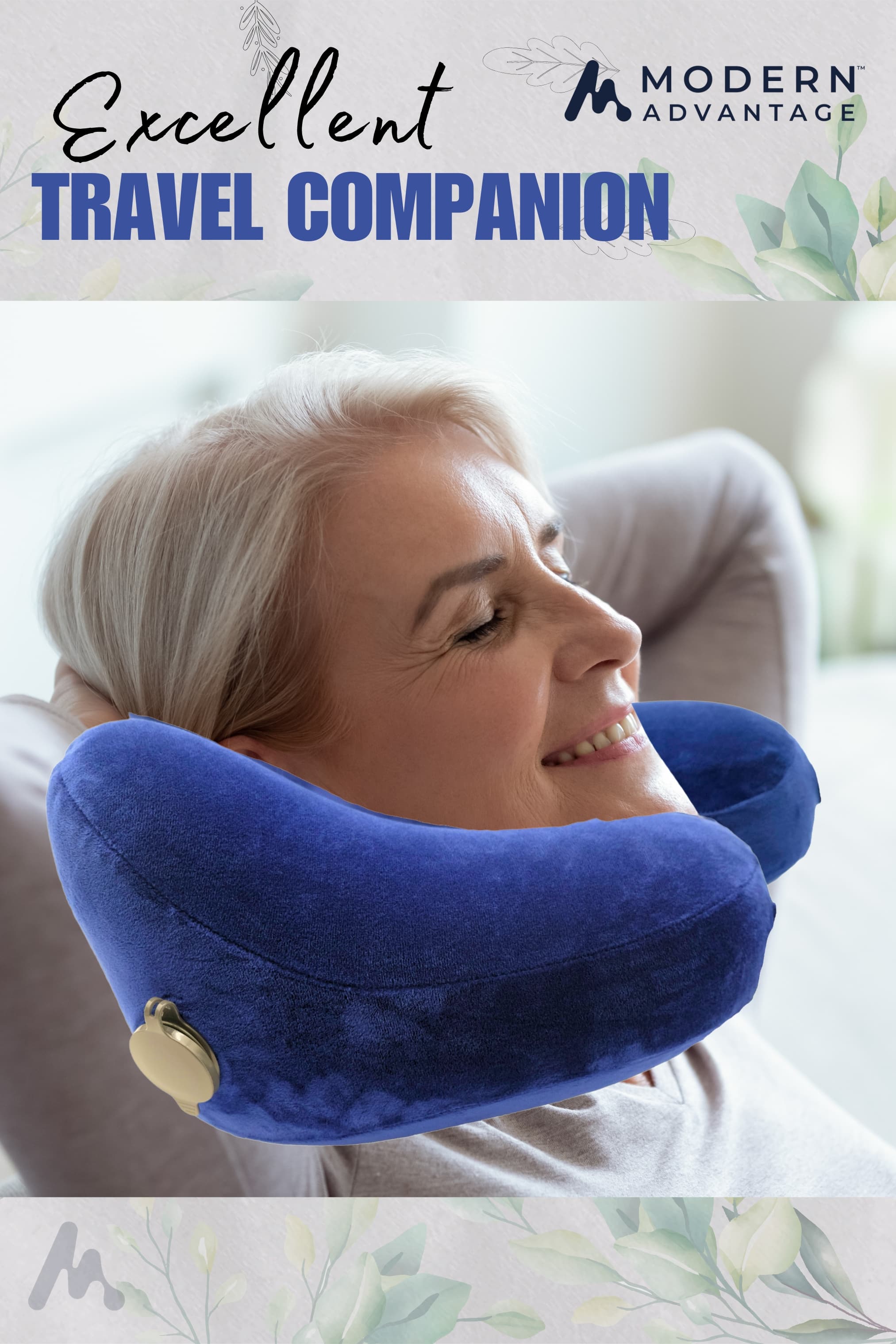 Inflatable Travel Neck Pillow Modern Advantage